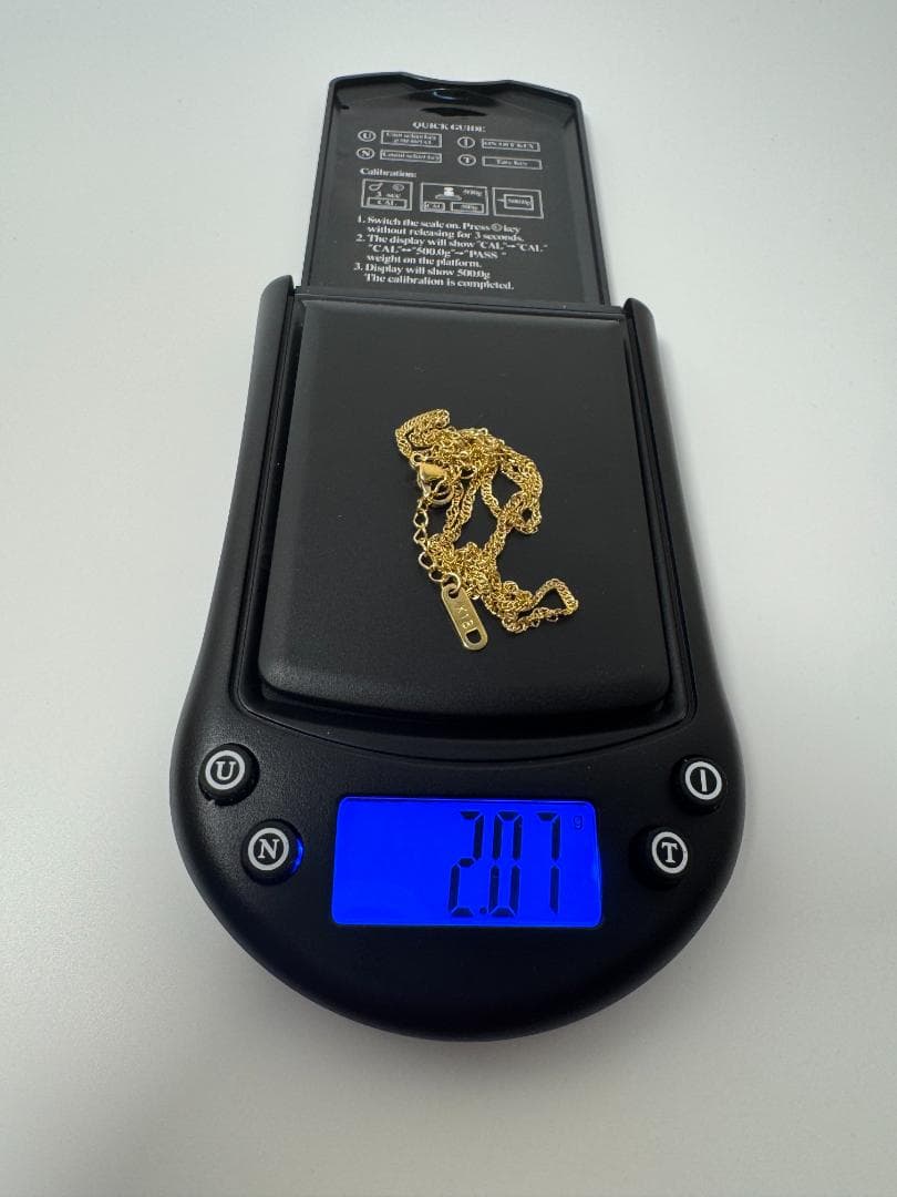 《美品/日本製18金》K18ゴールド ロープチェーン ネックレス2.07g