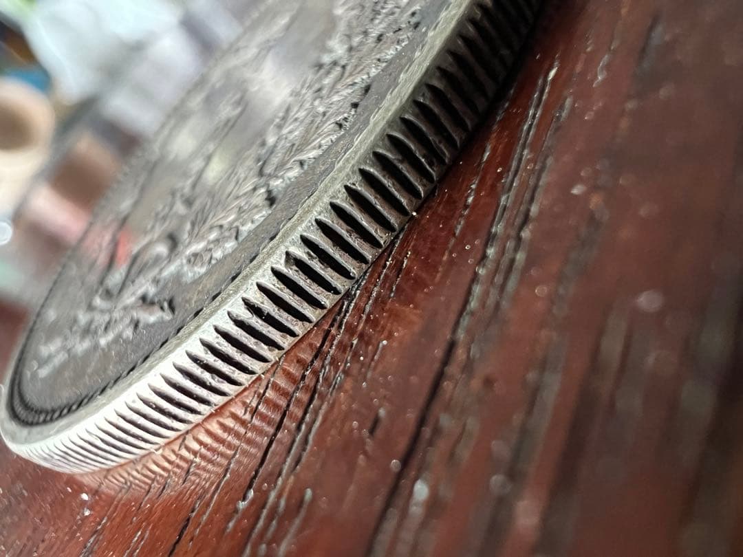 3944【明治貿易銀・希少】1877年明治十年 貿易銀 銀貨 古銭