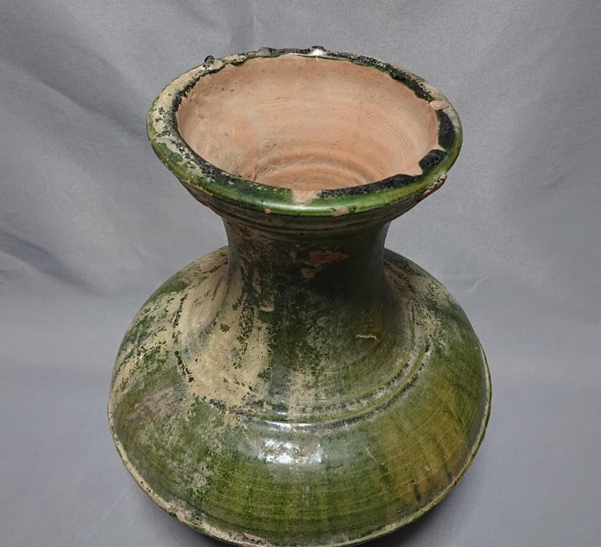 コレクター収集品 東漢時代 緑釉 大壷（31cm）