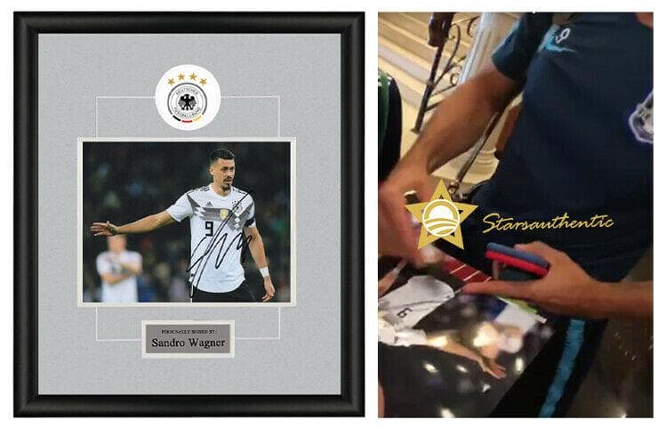 直筆サイン入り写真 ザンドロ・ヴァーグナー サッカードイツ代表 SA鑑定済
