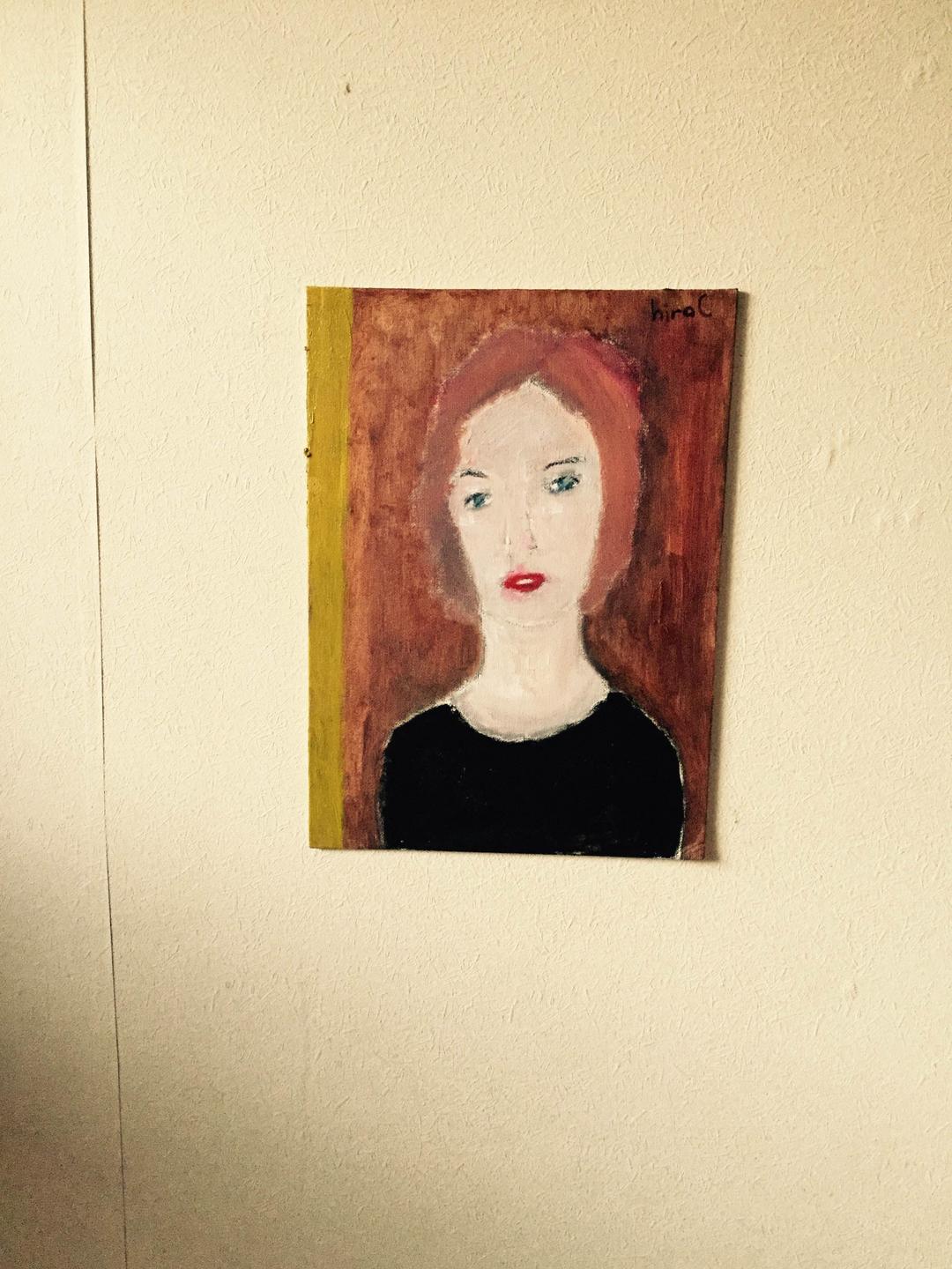 アーチスト Hiro C オリジナル ほほえみ 油彩画 F4号