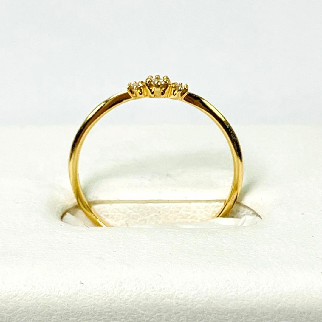 Vendome ヴァンドーム K10YG 天然ダイヤモンド リング