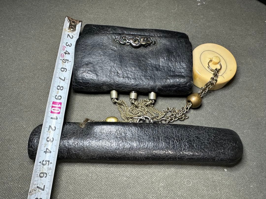 極上 根付 天然素 煙草入れ 煙管入れ材 アンティーク 和彫 置物 骨董