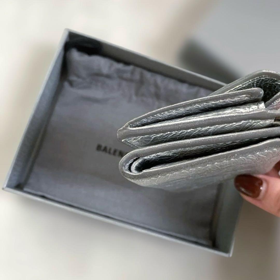 チロメchan様専用！バレンシアガ ペーパーミニウォレット 三つ折り財布