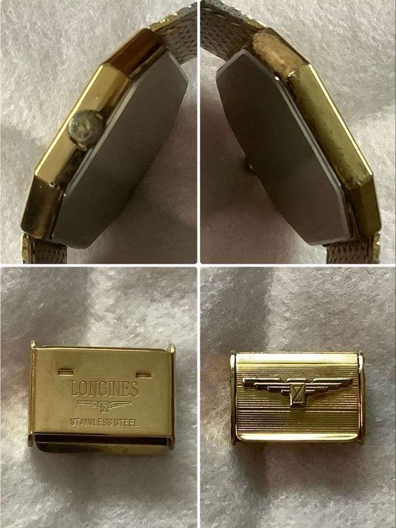 LONGINES ロンジン オクタゴン スモセコ手巻き男女兼用腕時計