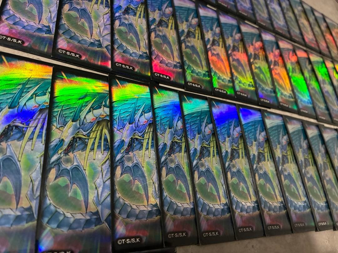 カードスリーブ　遊戯王　レインボードラゴン　45枚セット