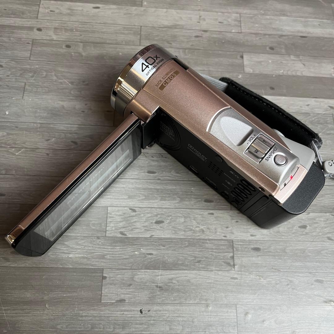 JVC Everio ビデオカメラ GZ-E600-N 本体 ピンク 説明書付｜