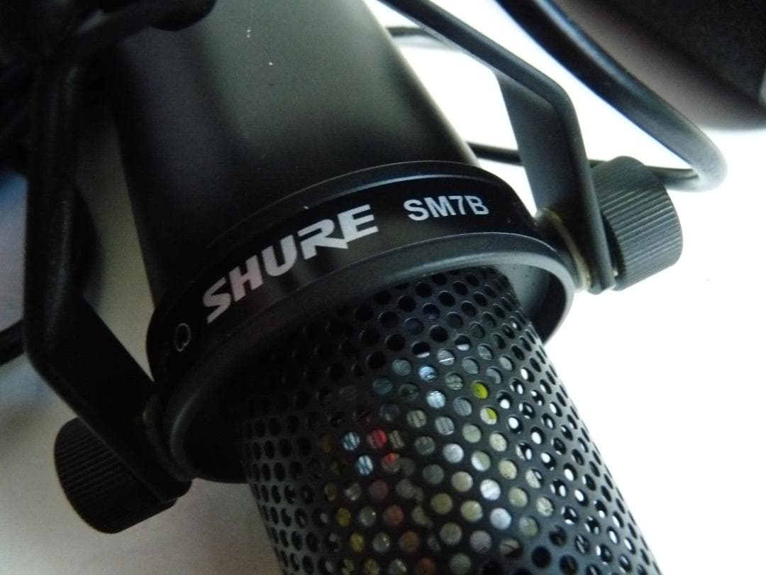 SHURE SM7B ダイナミックマイク ポップフィルター付き