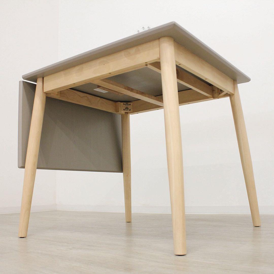 新品☆伸長式ダイニングテーブル 北欧風 エクステンション バタフライテーブル