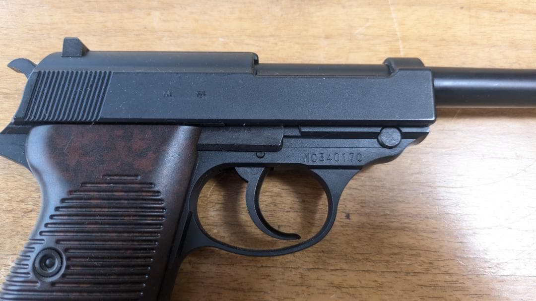 マルゼン　ワルサー P38 ブラックモデル　ガスブローバック 美品　GBB