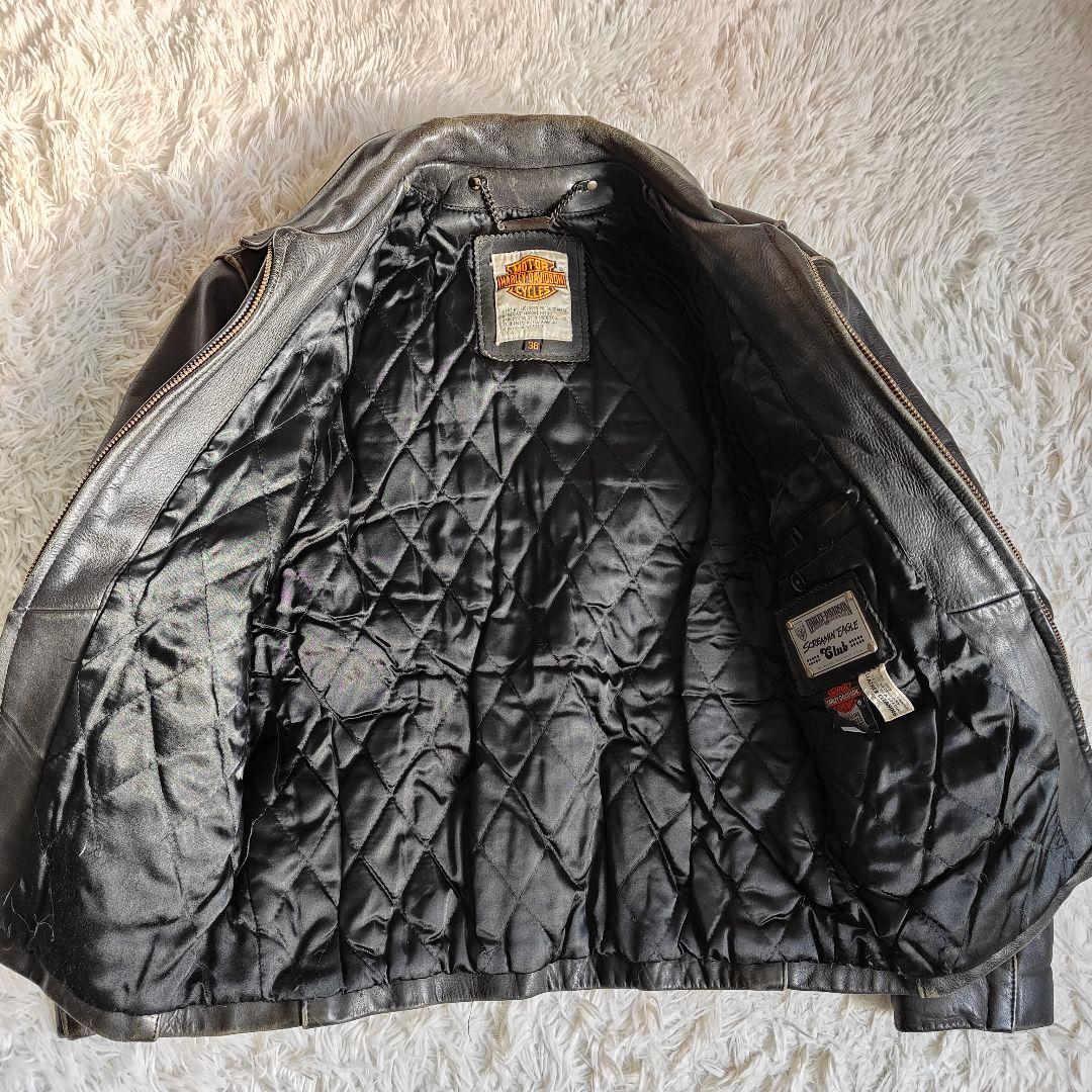 ハーレーダビッドソン スクリーミン イーグル レザーライダース 36 黒