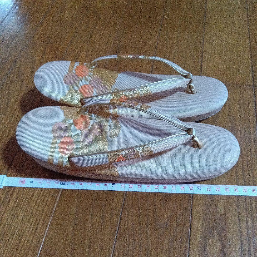 和装用バッグと草履LLサイズのセット ゴールド系