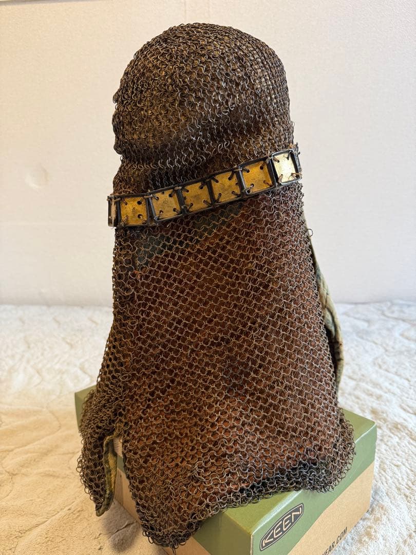 ⭕️ 江戸時代　鎖帷子　【鎖頭巾】　幕末　新撰組　忠臣蔵　❷