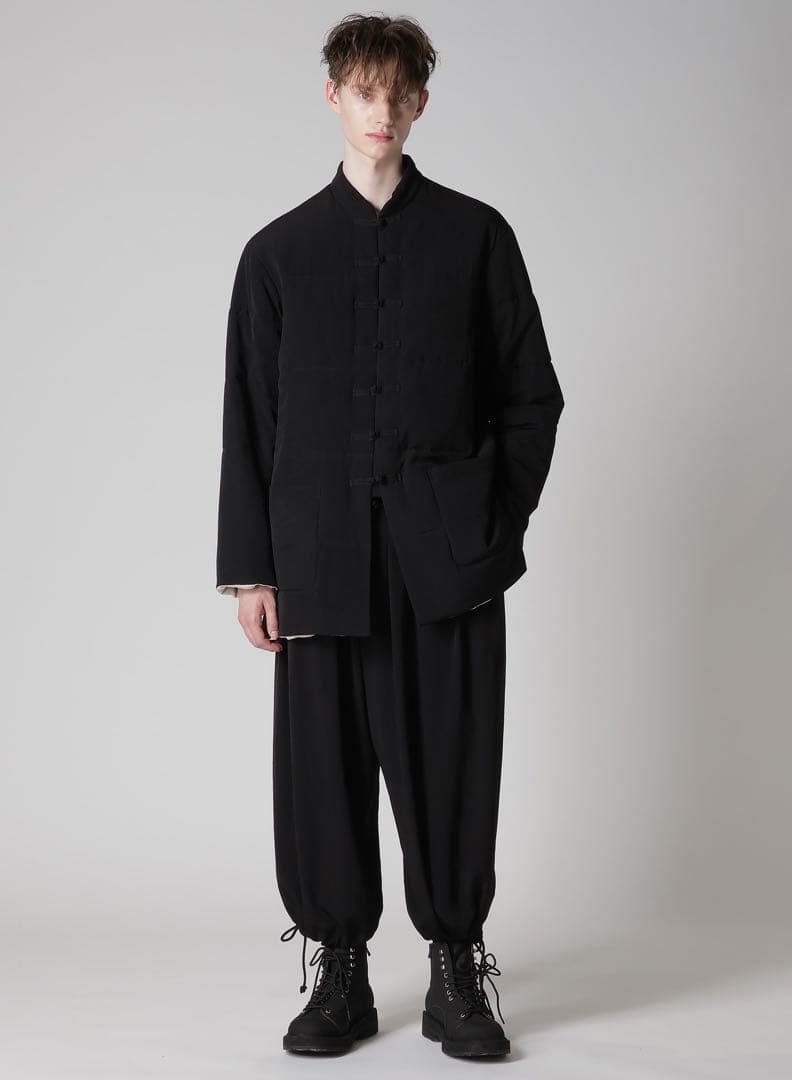 Yohji オム 25AW リバーシブル中綿ブラウス 黒 3