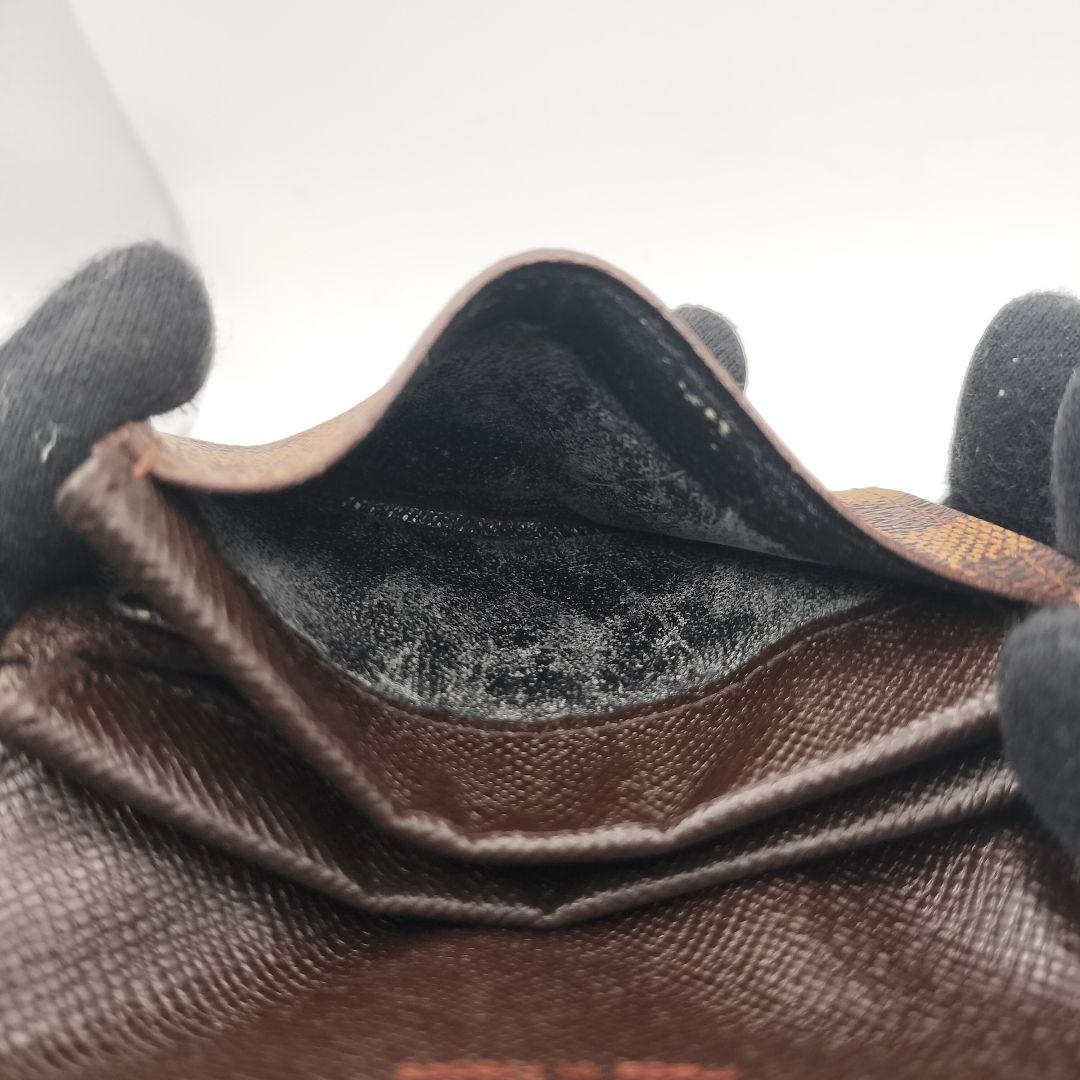 ルイヴィトン　ケース　財布　ポルトモネプラ　ブラウン