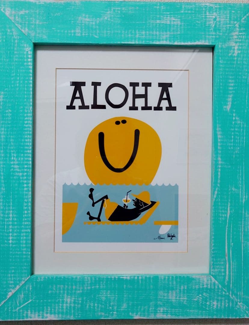 未開封・廃盤】花井祐介 アートポスター ALOHA 花井祐介 アート