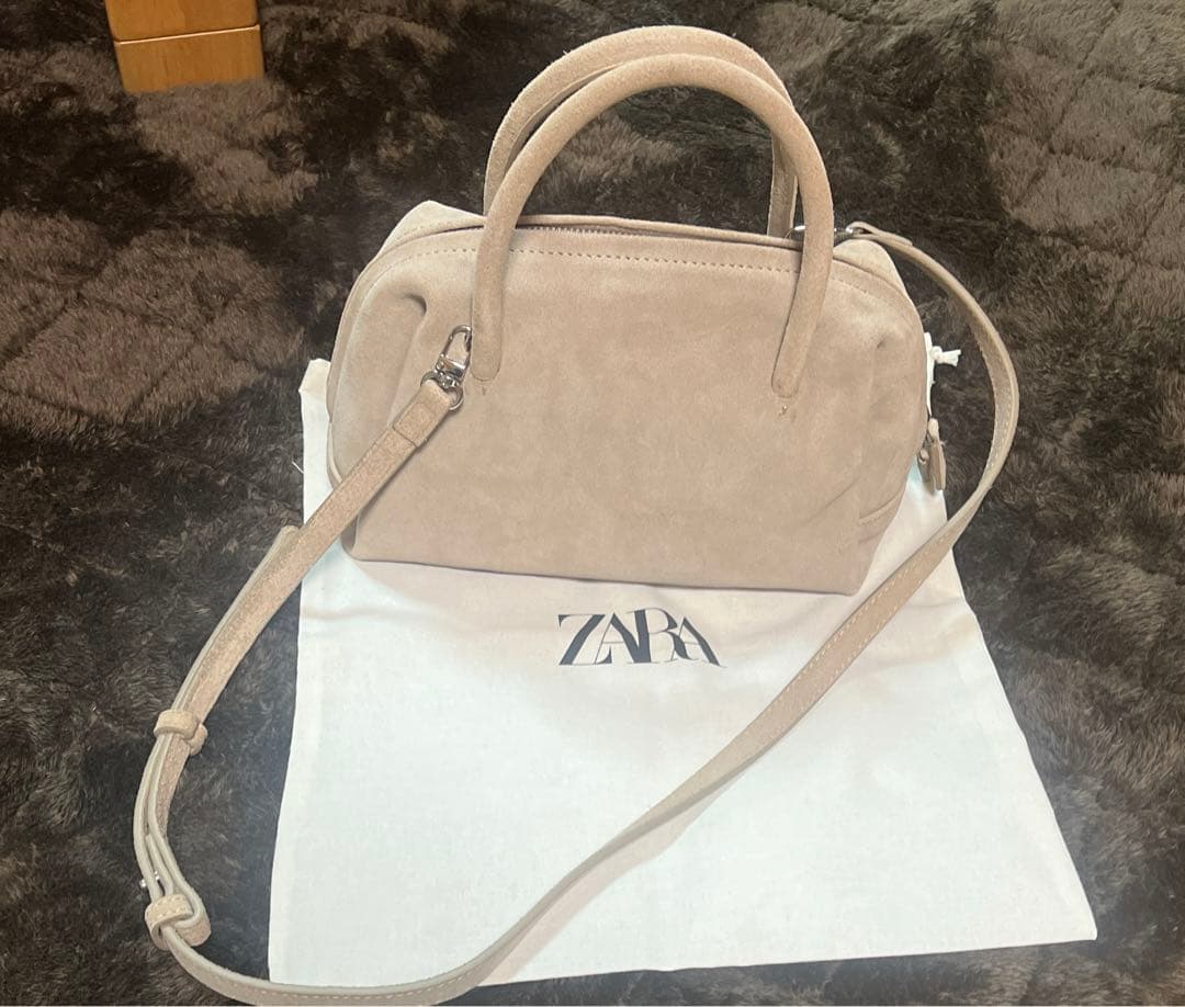 【美品】ZARA スエードバッグ