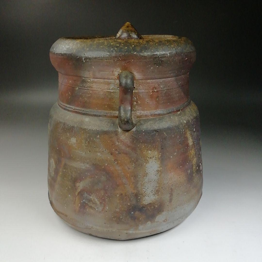 T741 水指 『備前 水指』『森宝山 造』 共箱 茶道具