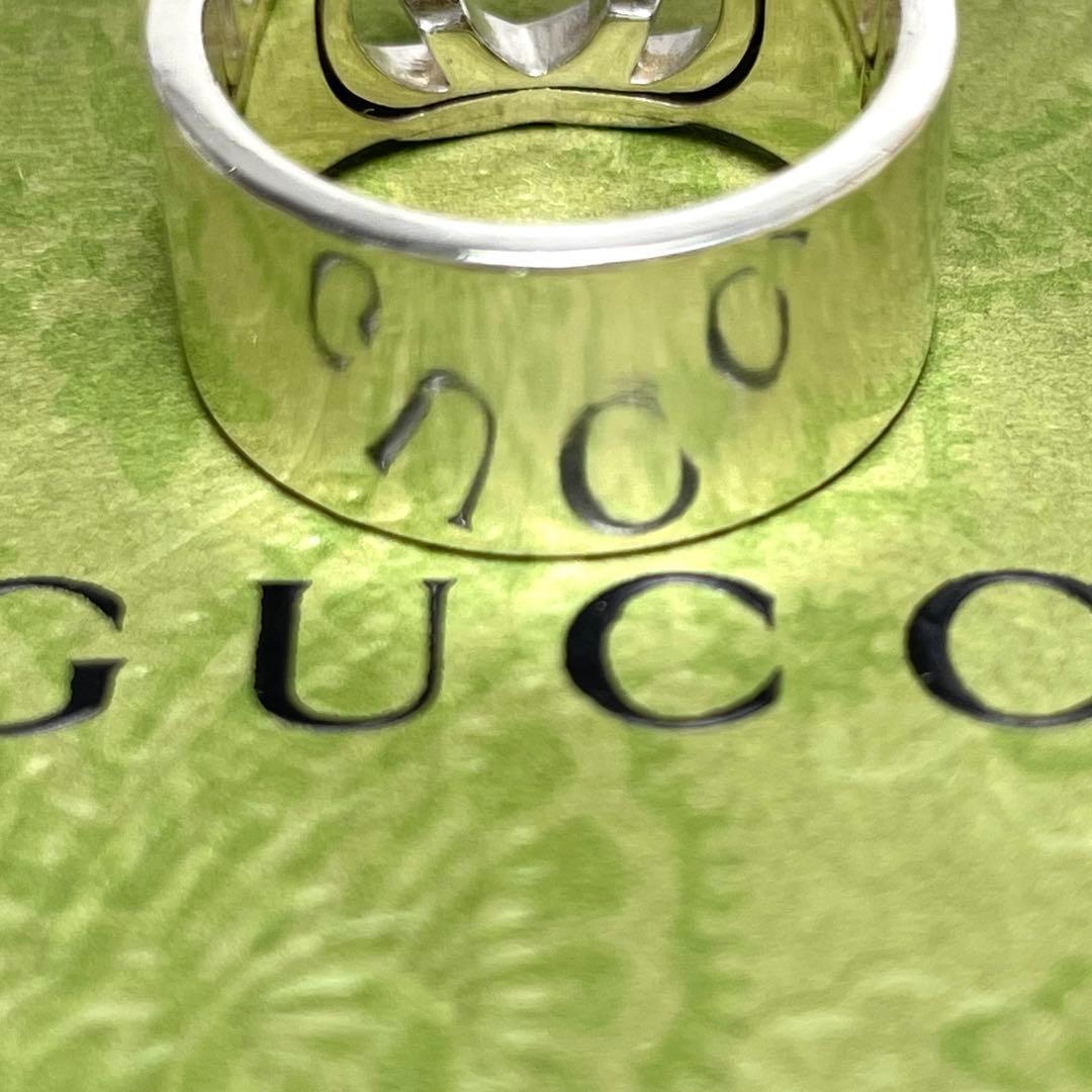 GUCCIグッチ インターロッキングGGリング 15号　メンズ/レディース