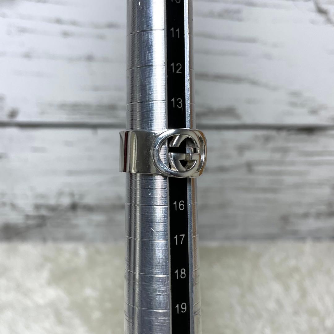 GUCCIグッチ インターロッキングGGリング 15号　メンズ/レディース