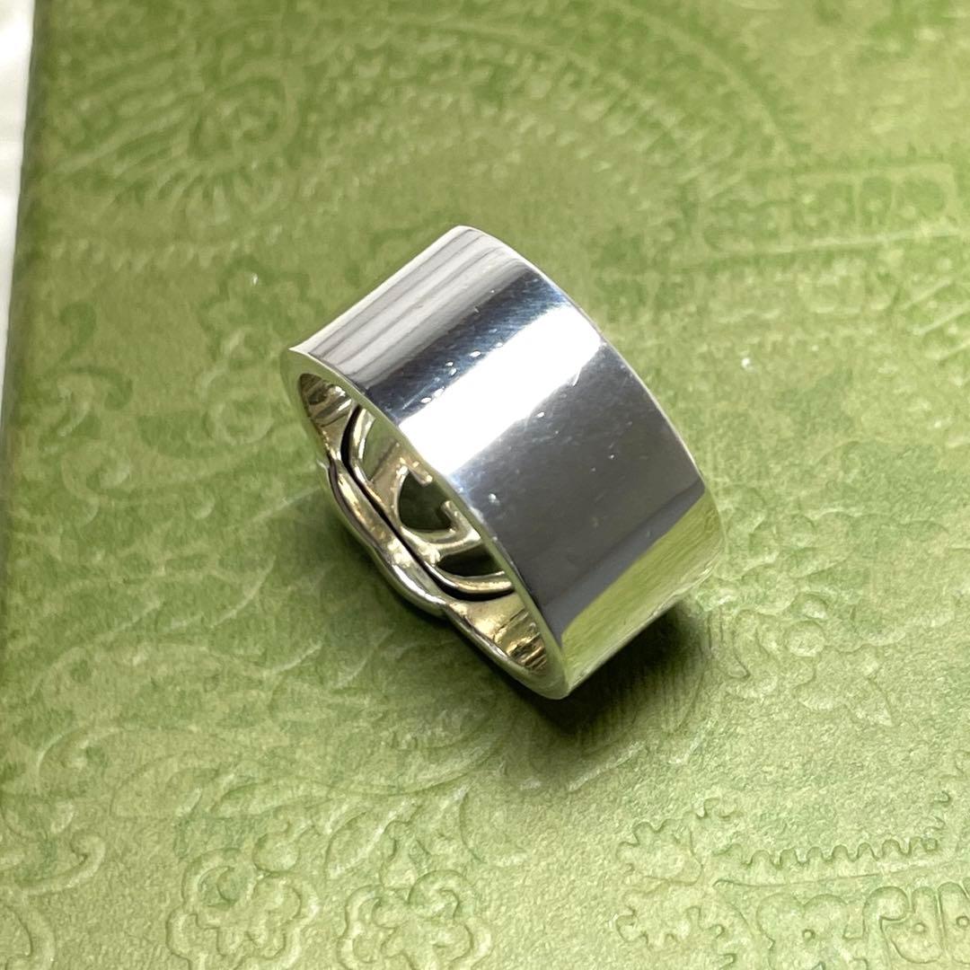 GUCCIグッチ インターロッキングGGリング 15号　メンズ/レディース