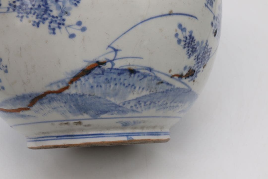 岐No58 染付 香炉 送料込み0504