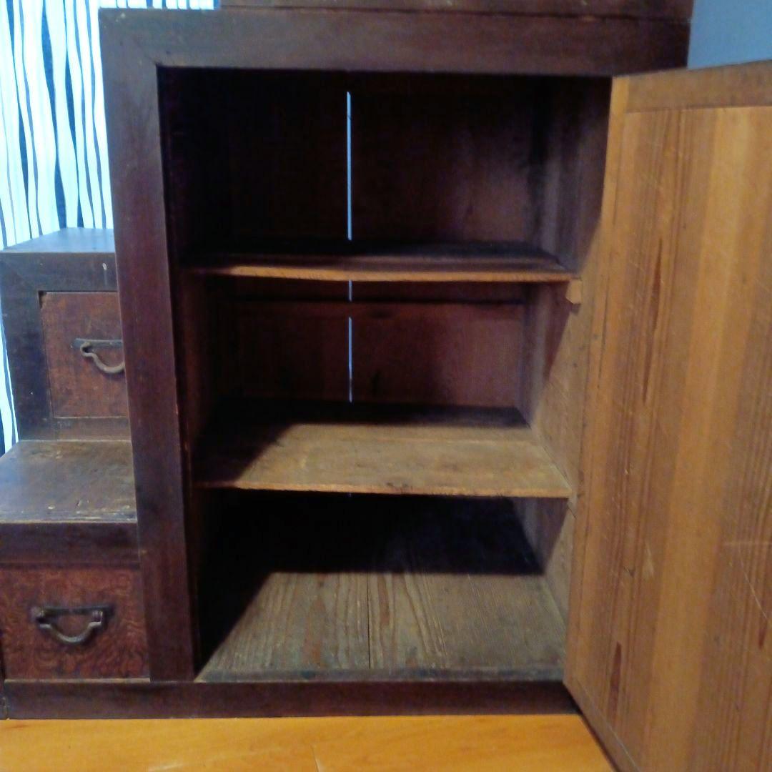階段箪笥 和箪笥 キャビネット 水屋 船箪笥 アンティーク