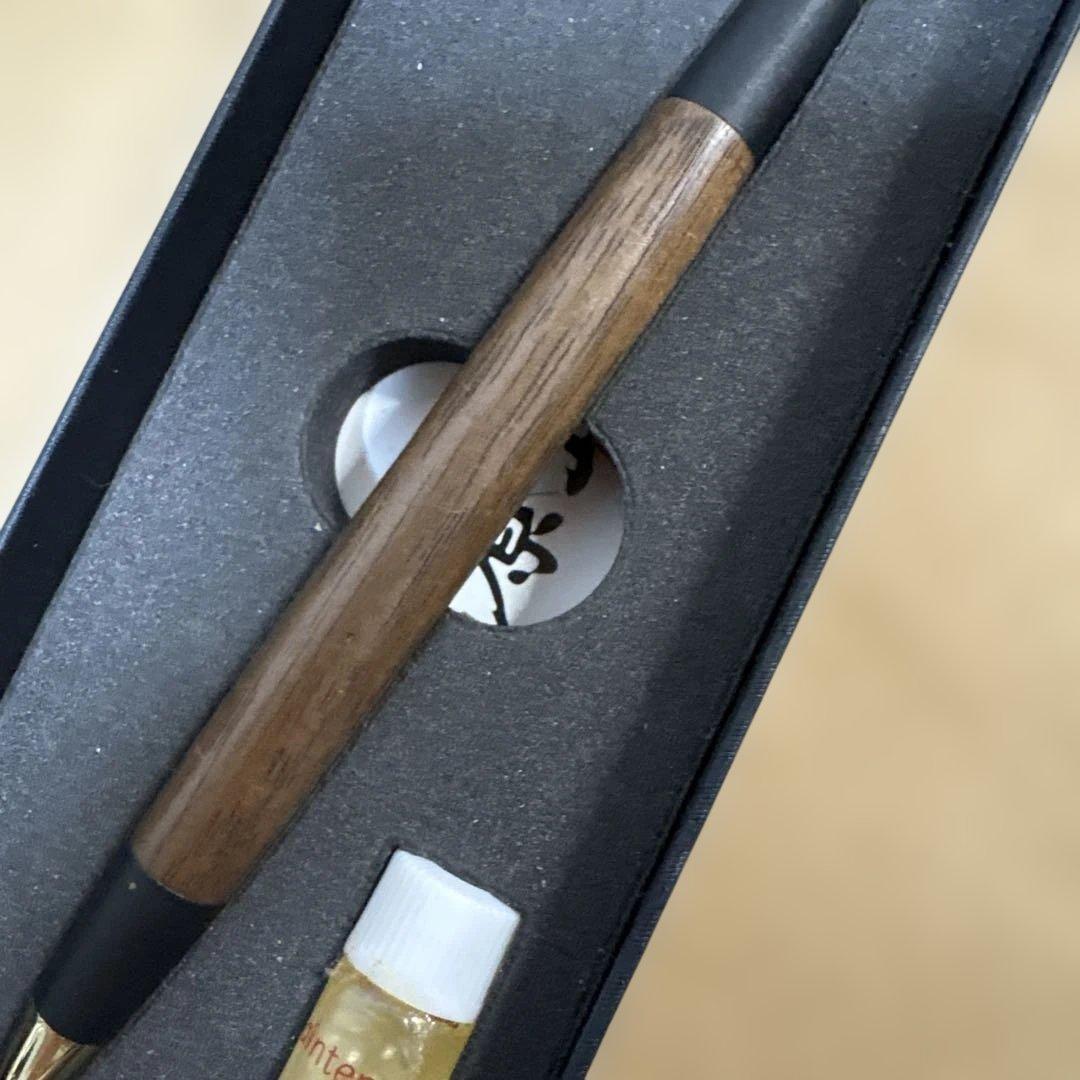 最安値〉野原工芸 胡桃 スリムボールペン