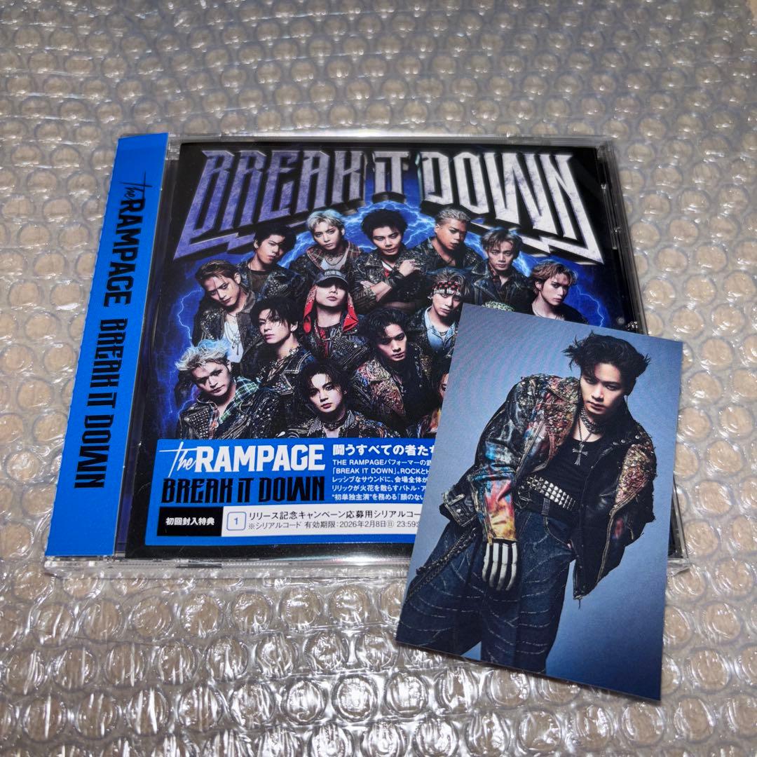 THE RAMPAGE BREAK IT DOWN 川村壱馬 トレカ CD - メルカリ