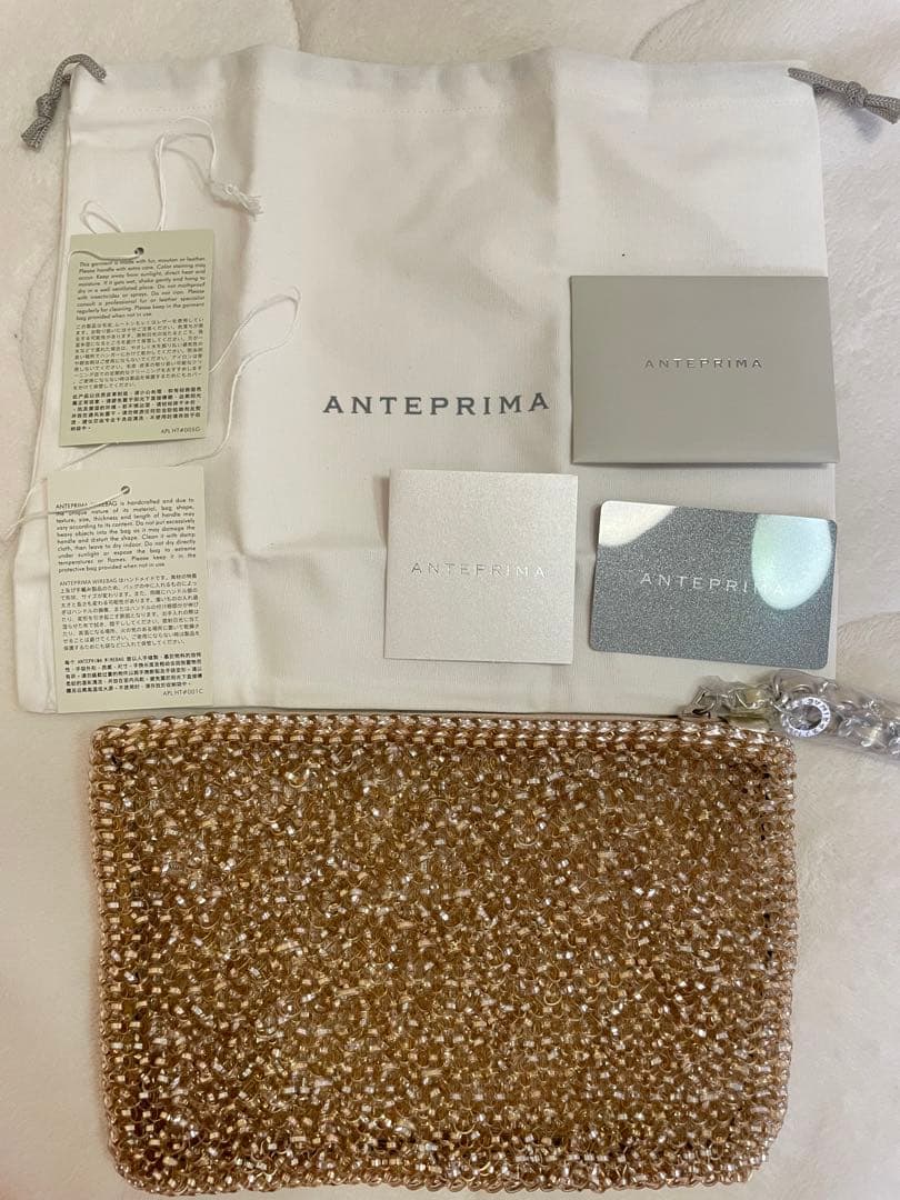 【新品未使用】　アンテプリマワイヤークラッチバッグ＊パック10枚おまけ付き