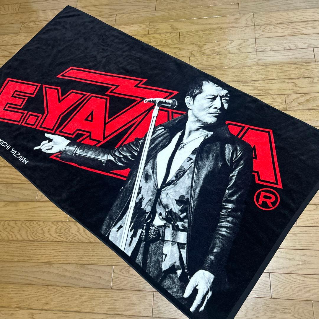 矢沢永吉　革ジャンシルエットスペシャルビーチタオル☆15日までの出品です！ 矢沢永吉 革ジャンシルエットスペシャルビーチタオル☆15日までの出品