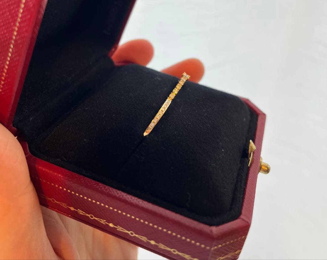 【お値下げ】18K ハーフエタニティリング