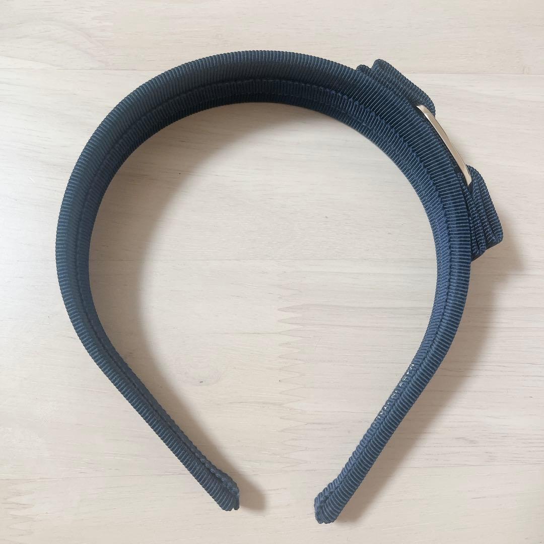 【新品】Ferragamo フェラガモ　カチューシャ　ネイビー