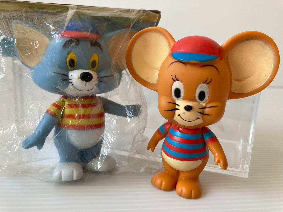 トムとジェリー ソフビ 人形 60年代 60s 昭和レトロ ビンテージ 当時物
