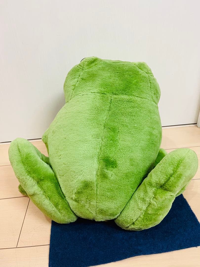 プレイトーキン　24K カエル　特大　おすわりぬいぐるみ