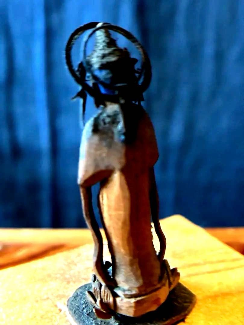 小さな 小さな合掌木彫り仏 極小木彫り仏 江戸時代