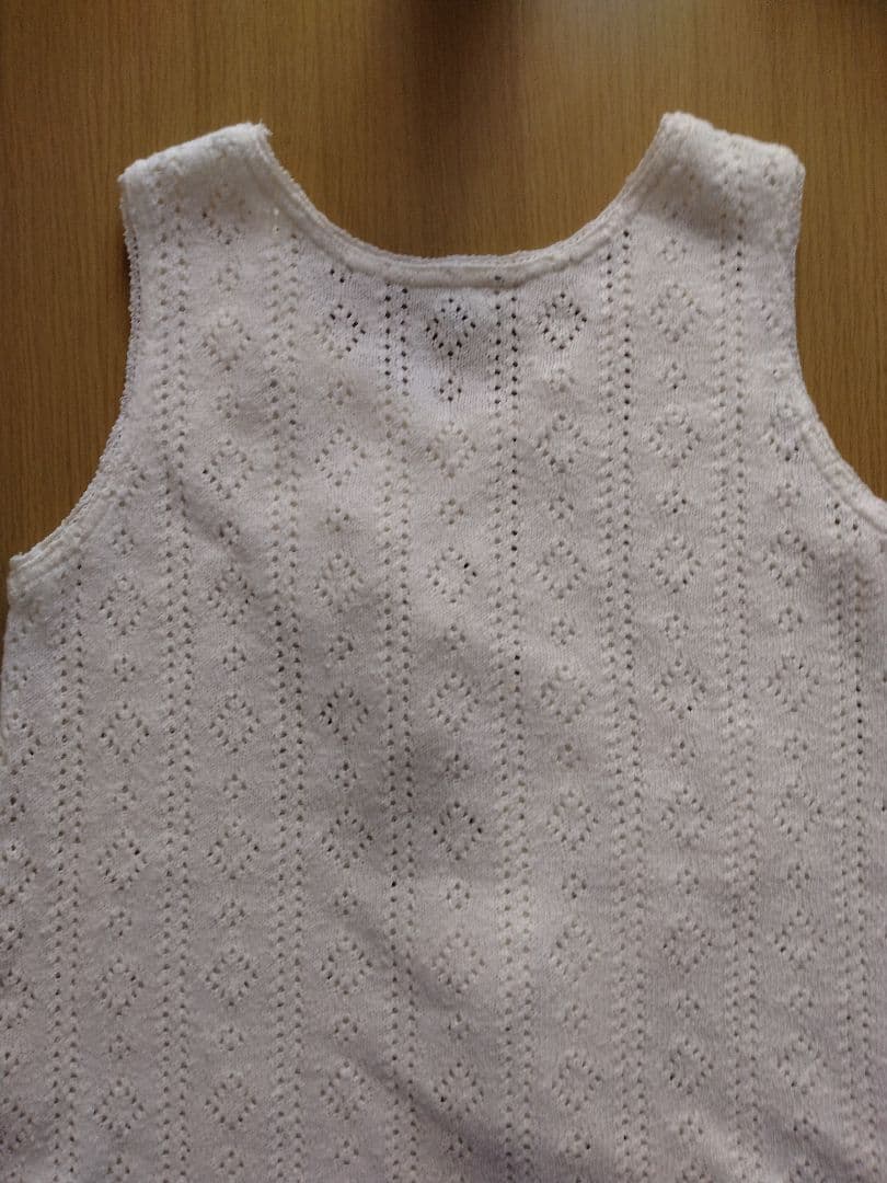 HISCHRONE レース編みタンクトップ ホワイト