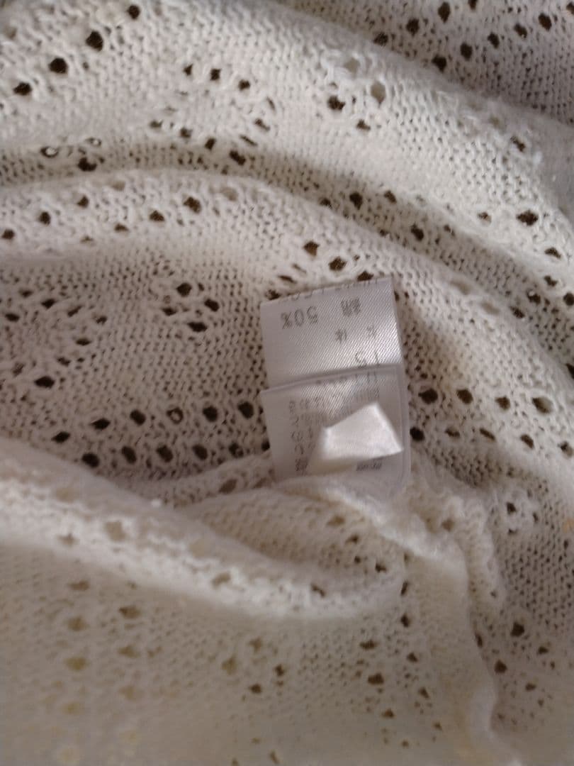 HISCHRONE レース編みタンクトップ ホワイト