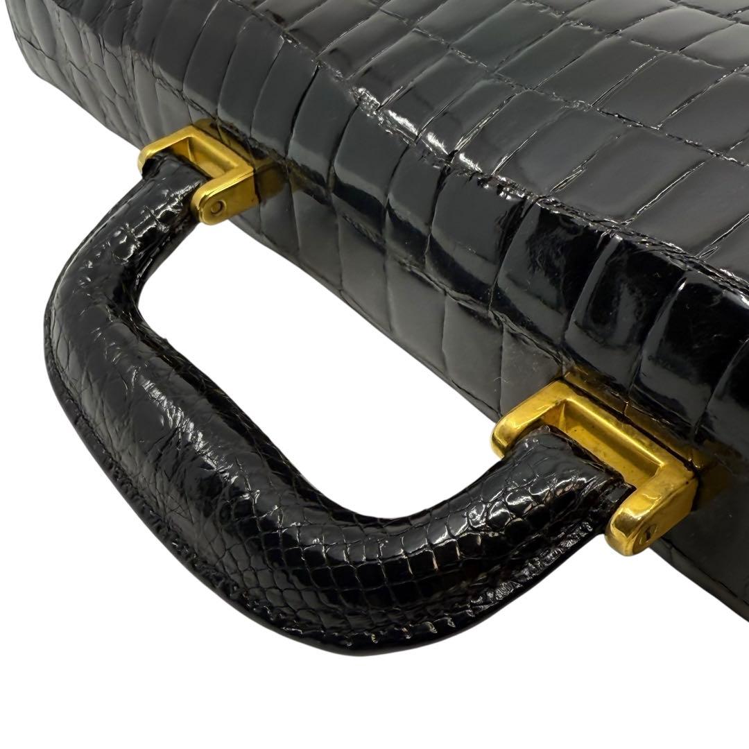 【最高峰】CITE認定　クロコダイル　ビジネスバッグ　トート　ショルダー　A4