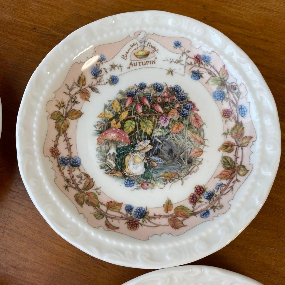 ロイヤルドルトン ブランブリーヘッジ コースター 小皿 シンブル 四季