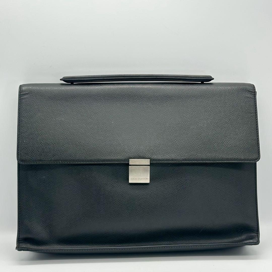 ルイヴィトン アンガラ タイガ ブリーフケース レザー ポルトドキュマン