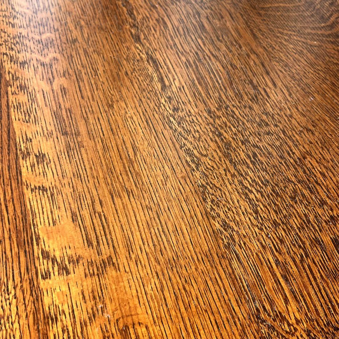 取付無料！三越家具 ブルージュ 天然木アンティーク調ラウンドダイニングテーブル