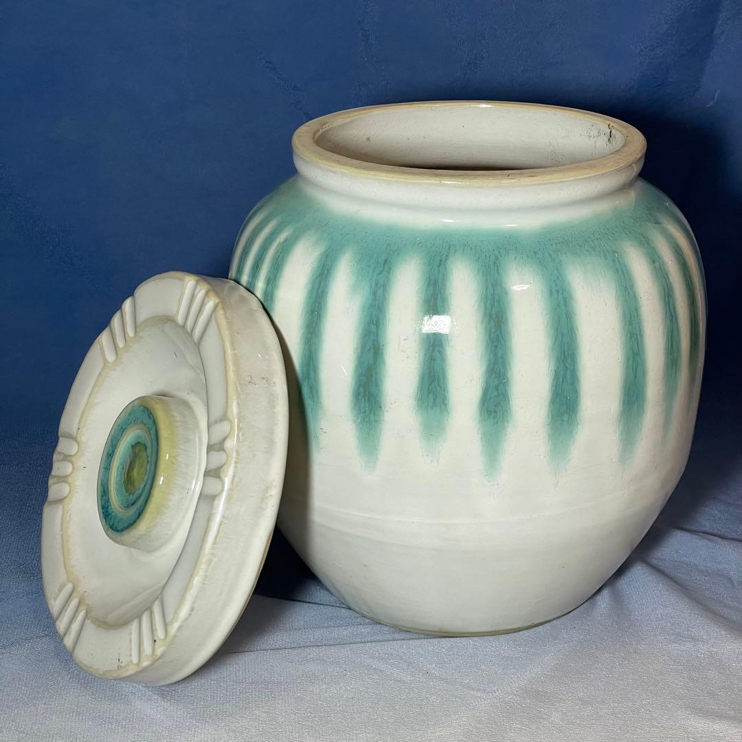 簾壺 茶壺 信楽焼 壺 骨董品 古美術 置物 時代物 希少品 信楽焼 すだれ