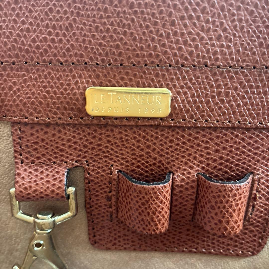 【極美品・鍵付】ルタヌア LE TANNEUR ダレスバッグ ビジネス A4収納