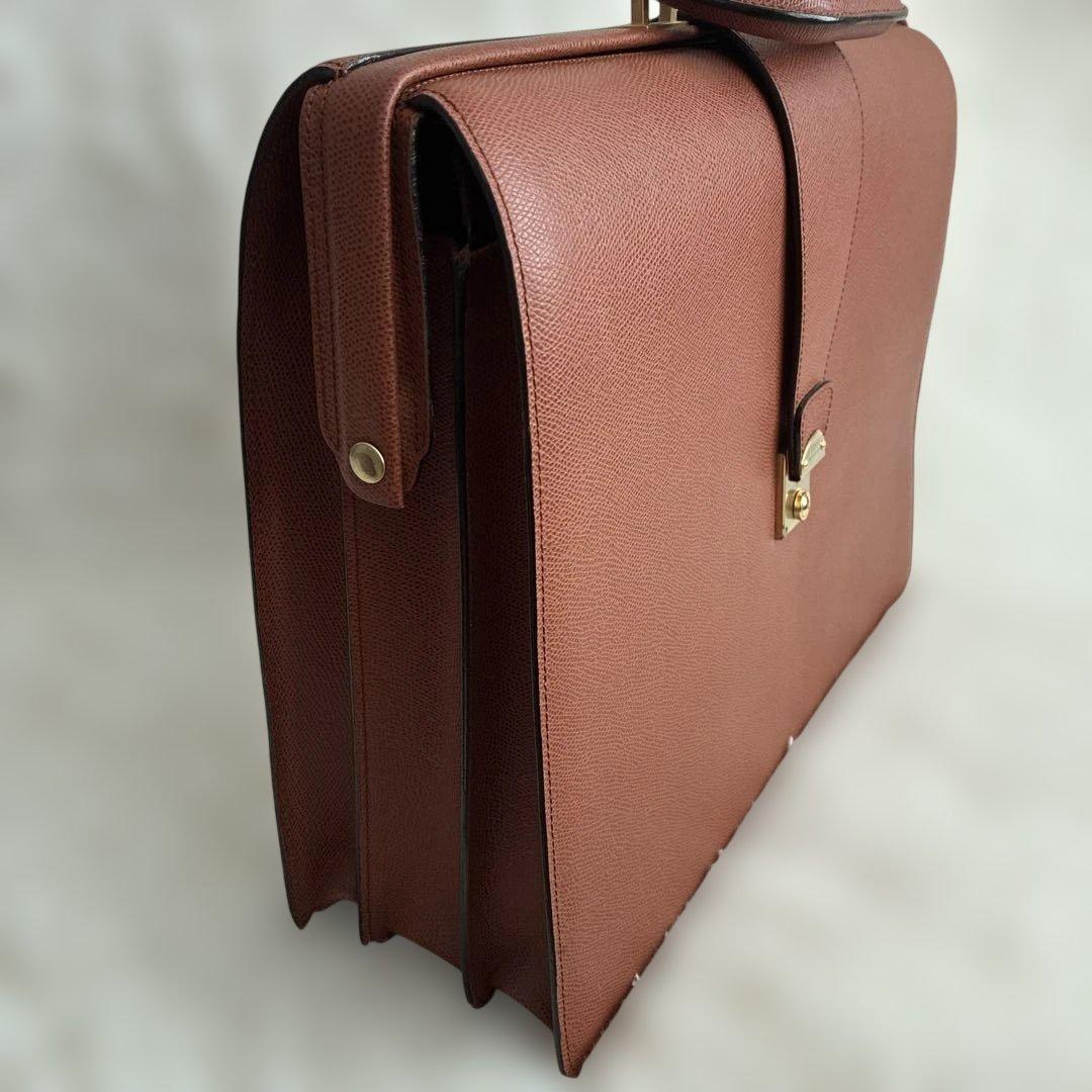 【極美品・鍵付】ルタヌア LE TANNEUR ダレスバッグ ビジネス A4収納