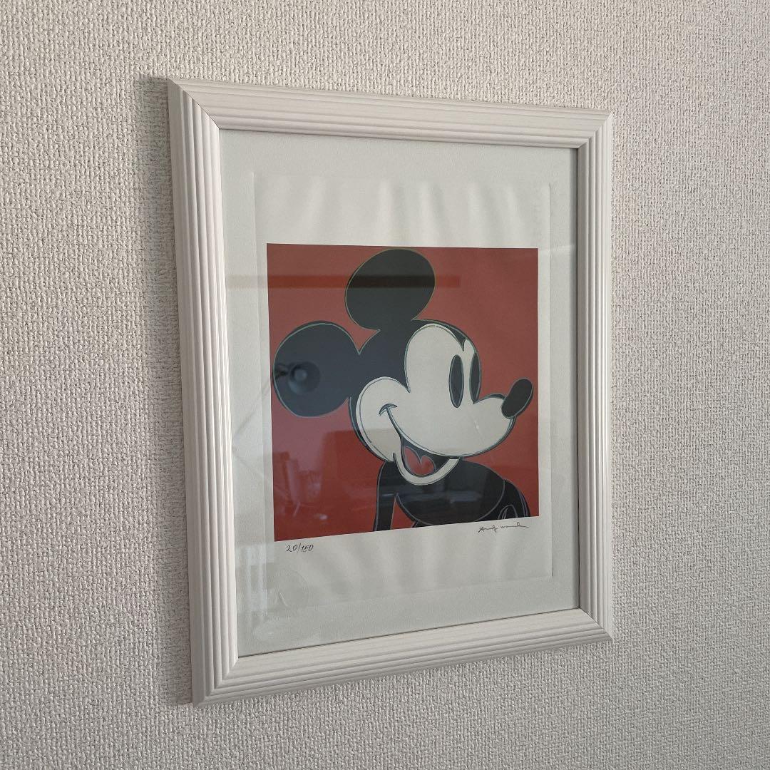 アンディ・ウォーホル 「ミッキーマウス」絵画 リトグラフ