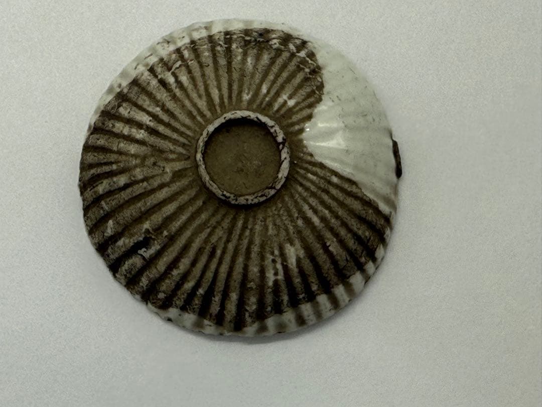 江戸時代　紅皿　貝型　白磁② 古民具　送料込み251012