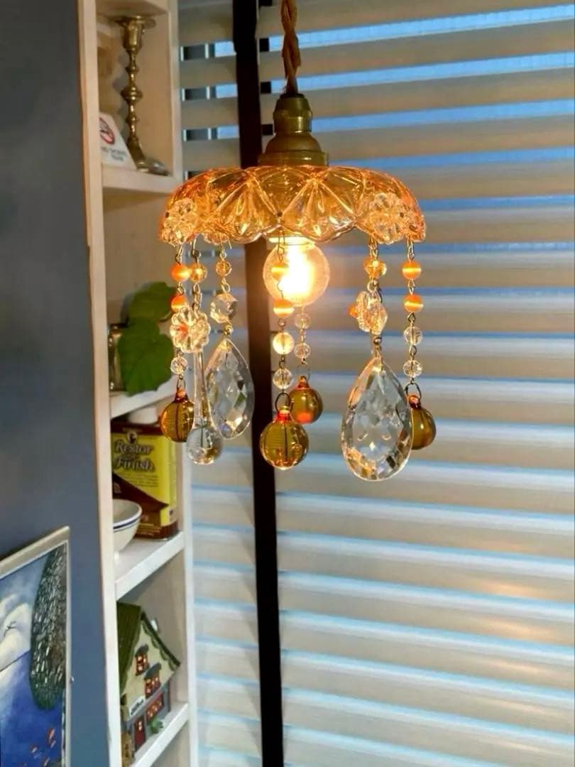 ミニシャンデリア（winter）1920年 フランスアンティーク ランプ