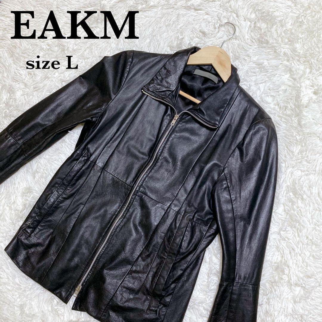ekam シングルライダースジャケット エカム ラムレザージャケット