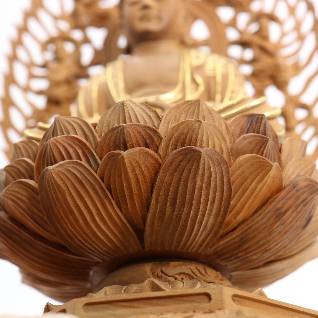 釈迦如来 有馬頼底(相國大龍)書付 臨済宗 白檀木彫仏像 仏教美術 UM131